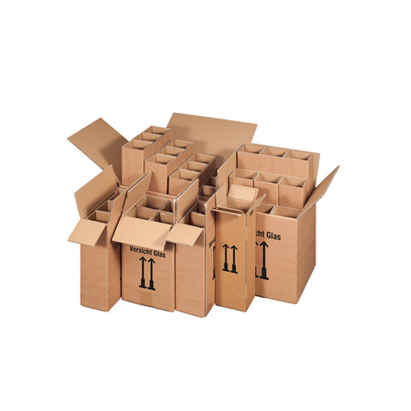 Custom cardboard paper wine beer bottle carrier packaging boxes