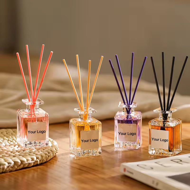 New Arrival 50ML Home Decor Perfume Fragrance Natural Essential Oil Reed Diffuser With Aroma Stick