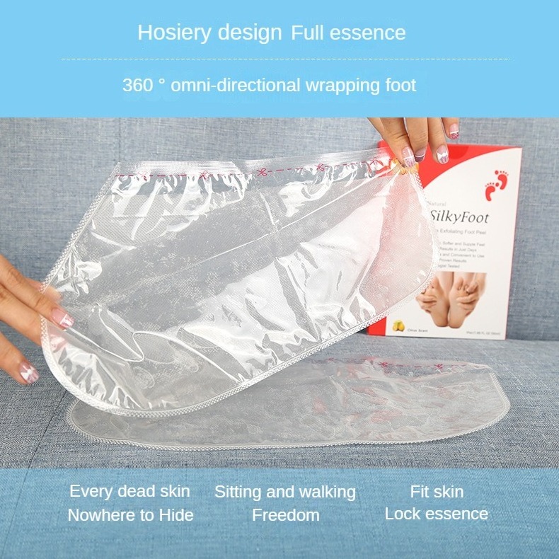 Oem Foot Skin Care Products Peeling Exfoliating Remove Dead Skin Cuticles Heel Foot Care Feet Sheet Mask Socks