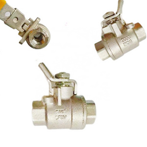 China Price Ball Valve Wrought 316 Stainless Steel 2000WOG 14 NPT  Self Venting 2000WOG 1/4" NPT 1pc 2pc 3pc 3 way 316 Ball Vave