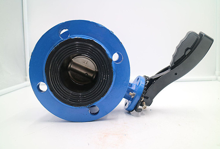 Competitive price best selling cast iron marine wafer type butterfly valve