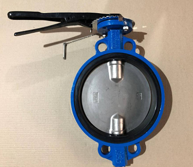 Competitive price best selling cast iron marine wafer type butterfly valve