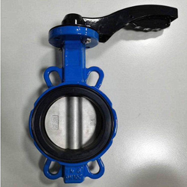 Competitive price best selling cast iron marine wafer type butterfly valve