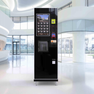 Electric Smart Touch Screen Automatic fresh ground coffee milk tea juice vending machine 1 bean 3/4 powders