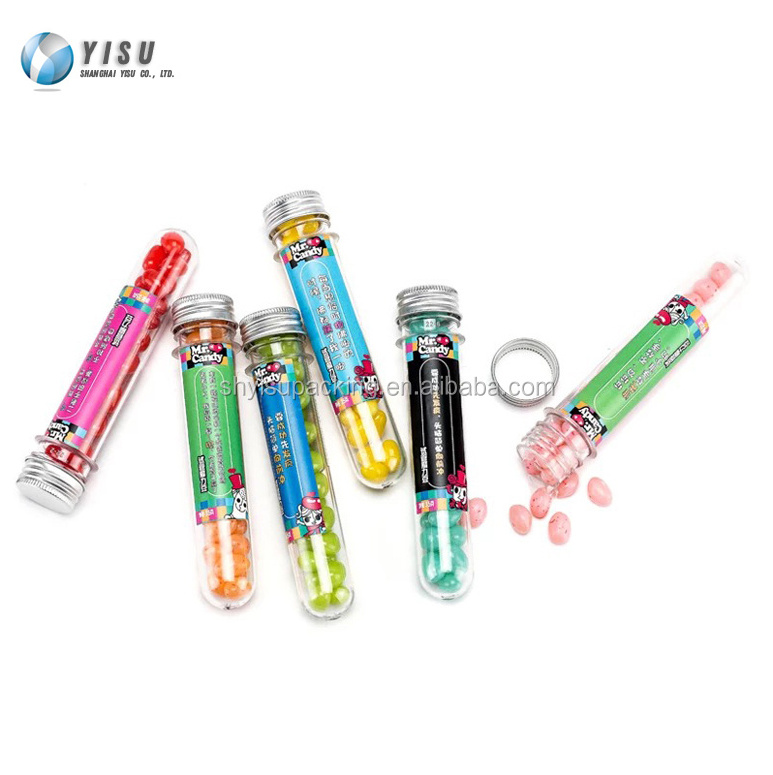 Packaging Screw Caps 30ml 40ml 50ml 60ml 100ml Food Grade Tubes With Cap PET Clear Plastic Test Tube