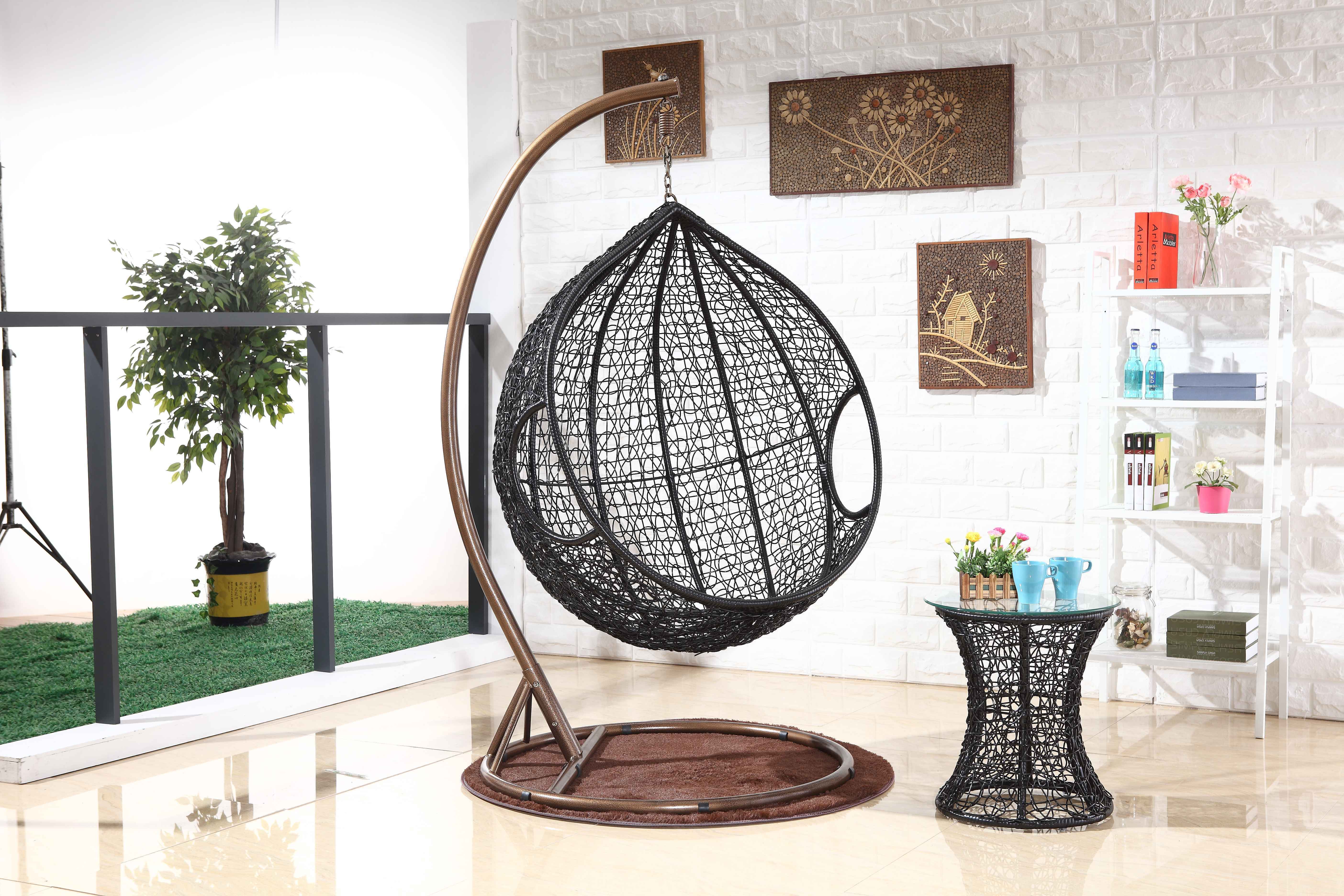 Indoor and outdoor lazy people hanging basket wicker chair balcony leisure cradle chair