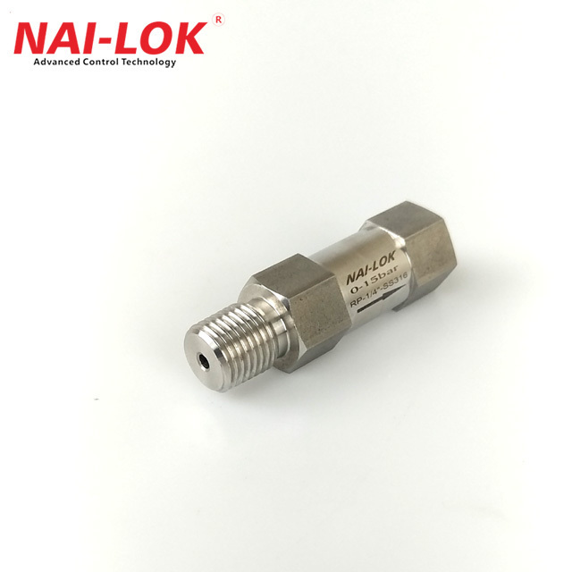 1/4 Male to 1/4 Female 3000psi Check Valve Compression Tube Double Ferrule 1/4