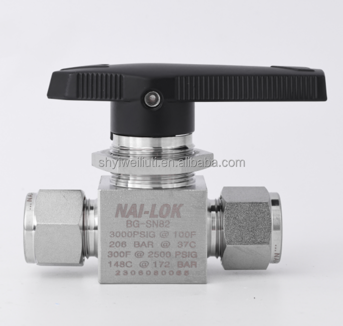 NAI LOK Stainless Steel 316 Instrument Safety Relief Valve Compression Tube End Fittings 1/4 Double Ferrule Relief Valves