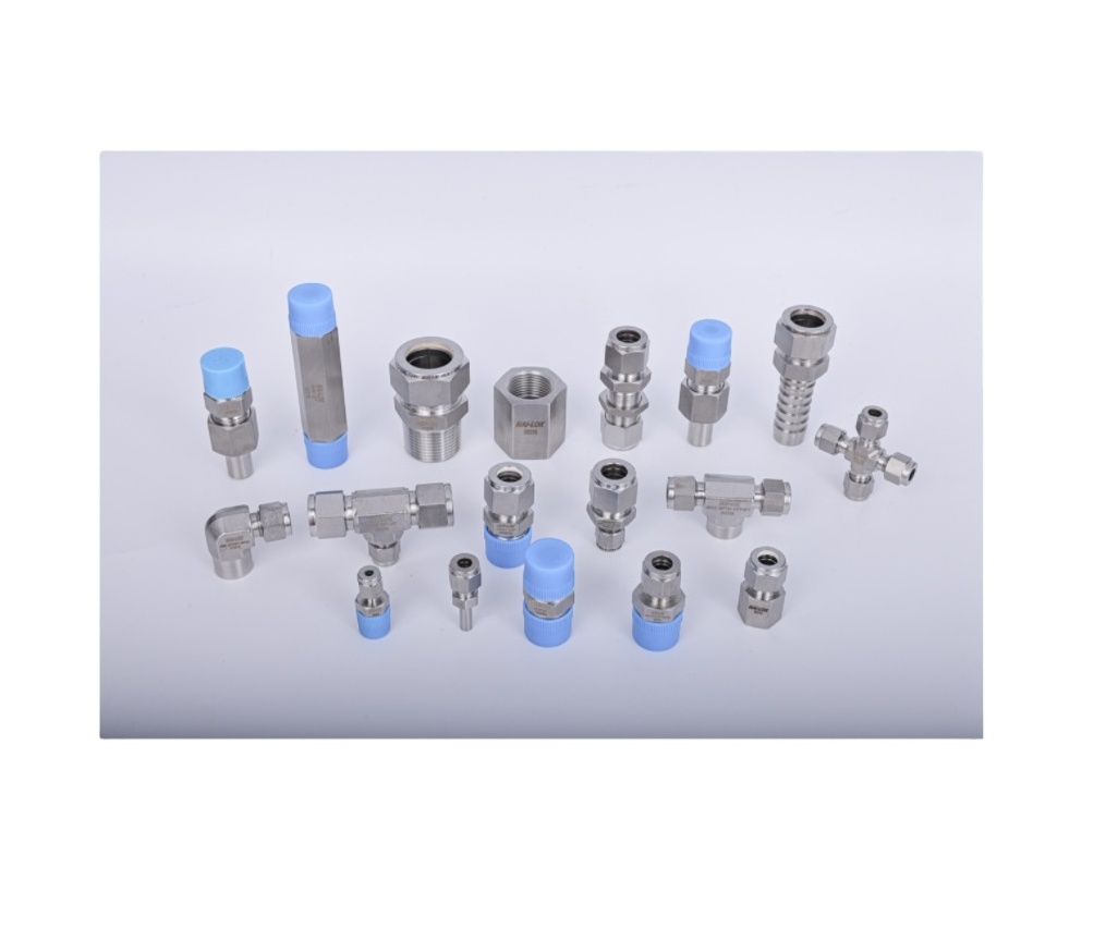 Stainless Steel SS316 Metric Double Ferrule Union Nuts Tube Fitting Nuts High Pressure Air Connector SS316 Compression Fittings