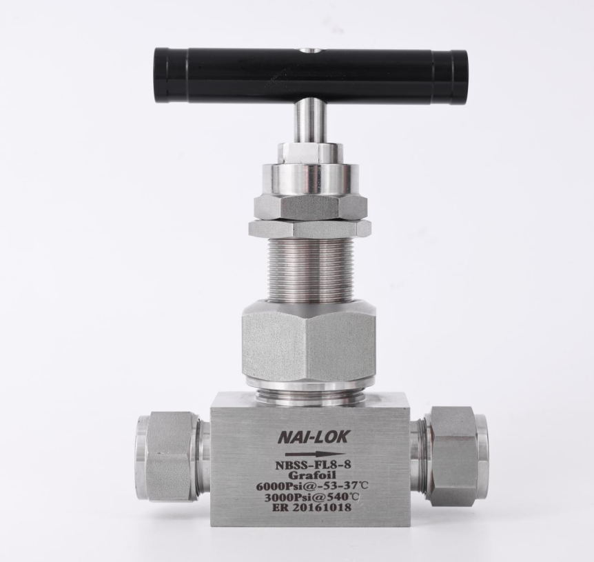 High Pressure 6000psi Grafoil Seal Peek Needle Valve Stainless Steel 316 Union Bonnet 1/2  Petrochemical Needle Valves