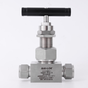 High Pressure 6000psi Grafoil Seal Peek Needle Valve Stainless Steel 316 Union Bonnet 1/2  Petrochemical Needle Valves