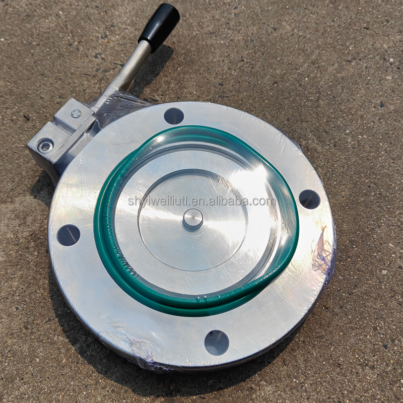 DN80 DN200 Manual Vacuum Butterfly Valve GI Type High Vacuum Stainless Steel Air Wafer Butterfly Valves