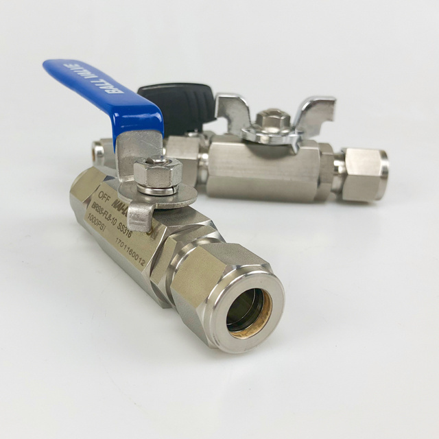 Control Valve SS316 with Air Torque Pneumatic Actuated Ball Valve Single and Double Actuating Instrument Valves