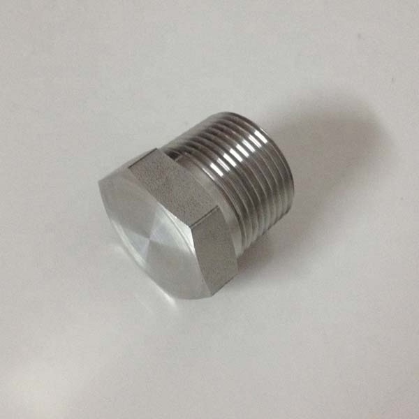 Stainless Steel 316 High Pressure 10000psi Hex Head Plug Thread Pipe Fitting 1/2 Male NPT BSP Plug