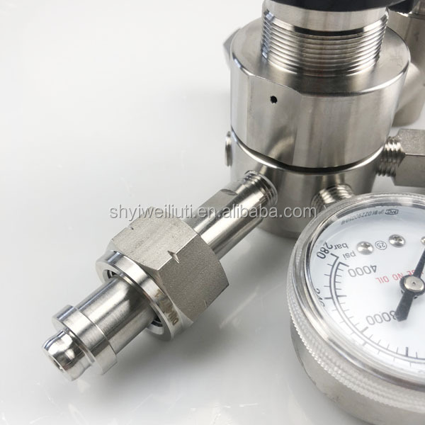 CNG Gas Pressure Adjustable Cylinder Regulator with gauge