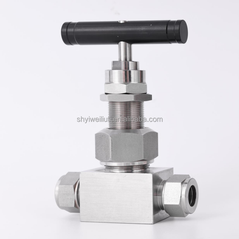 High Pressure 6000psi Grafoil Seal Peek Needle Valve Stainless Steel 316 Union Bonnet 1/2  Petrochemical Needle Valves