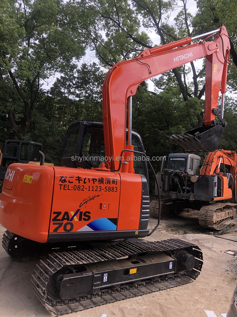 Used small Hitachi zx70 excavator / used small hitachi crawler excavator Japanese Brand 7 Ton Small Hydraulic Crawler Excavator