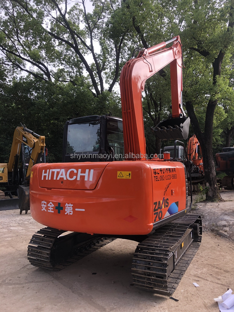 Used small Hitachi zx70 excavator / used small hitachi crawler excavator Japanese Brand 7 Ton Small Hydraulic Crawler Excavator