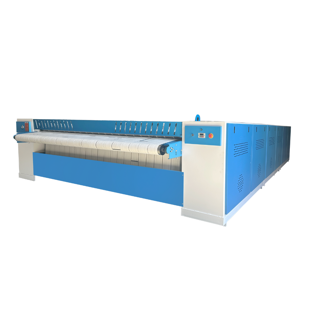 automatic ironing machine 3300mm steam heat flatwork ironer used in hotel hospital campus and commercial laundry plant