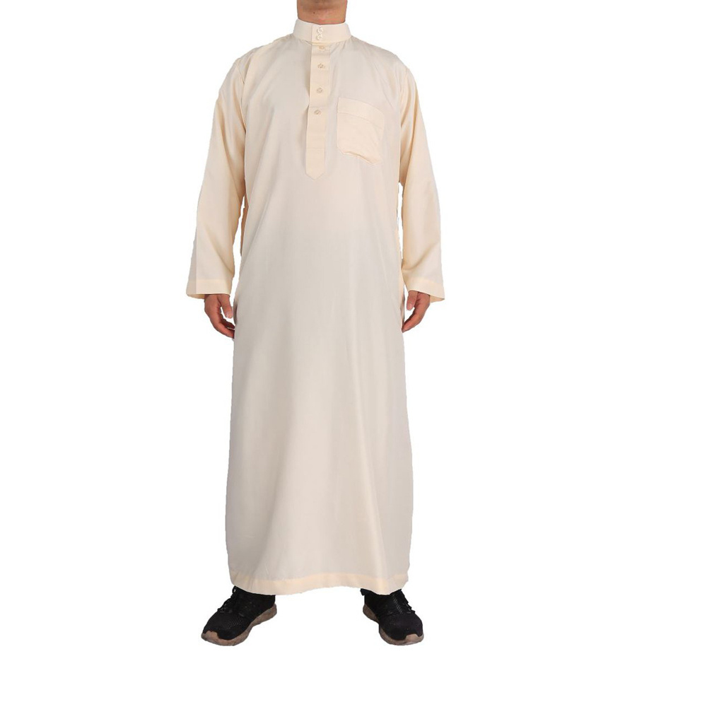 Dubai Abaya Arab Islamic Men Shirt Thobe Skirt Islamic Clothing Muslim Dress Men Plus Size Men's Clothing