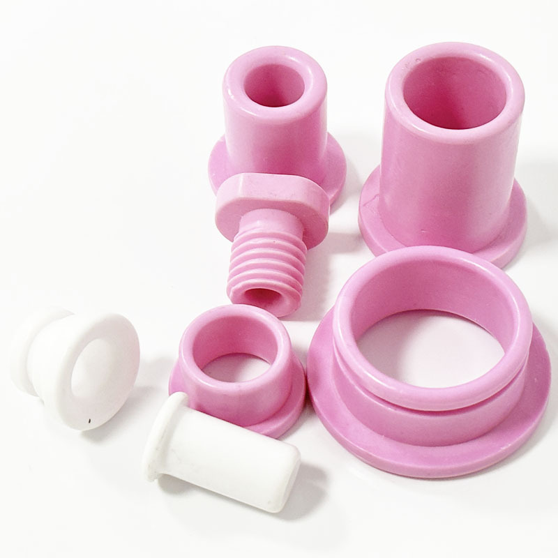 In Stock Pink Color Textile Ceramic Eyelets Wire Guide in Coiling Machine and Spinning and Weaving Machinery Industrial Ceramic