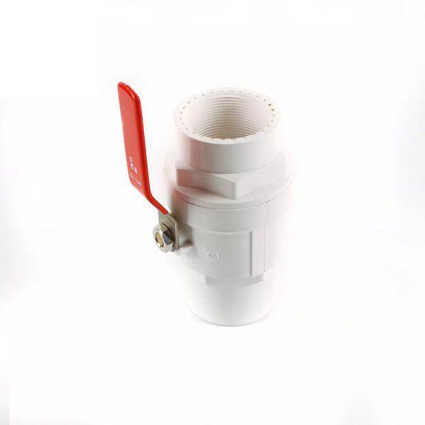 Free sample red SS201 handle 1/2 4 inch size pvc ball valve