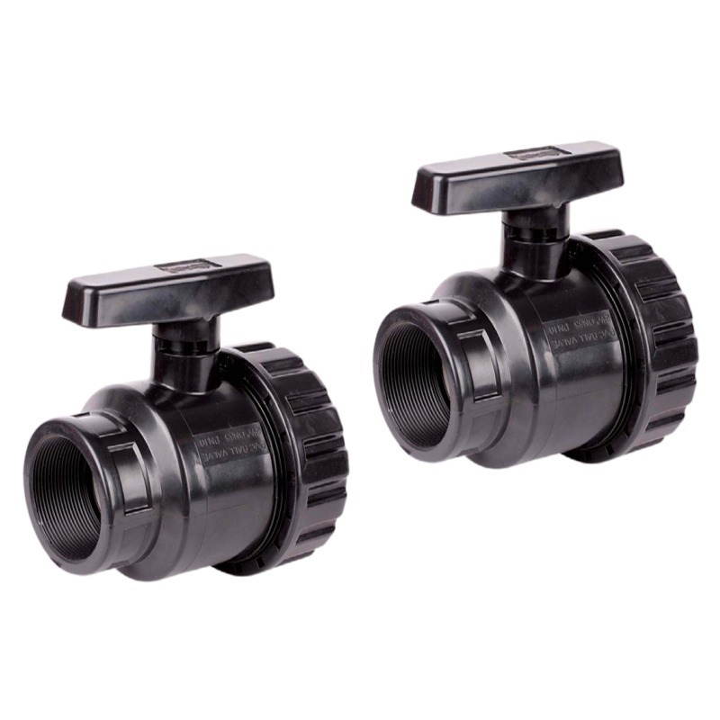 Black pvc single union valve water level control valve irrigation ball valve