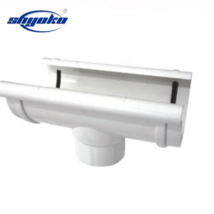 PVC rain gutter plastic roof gutter fittings holder