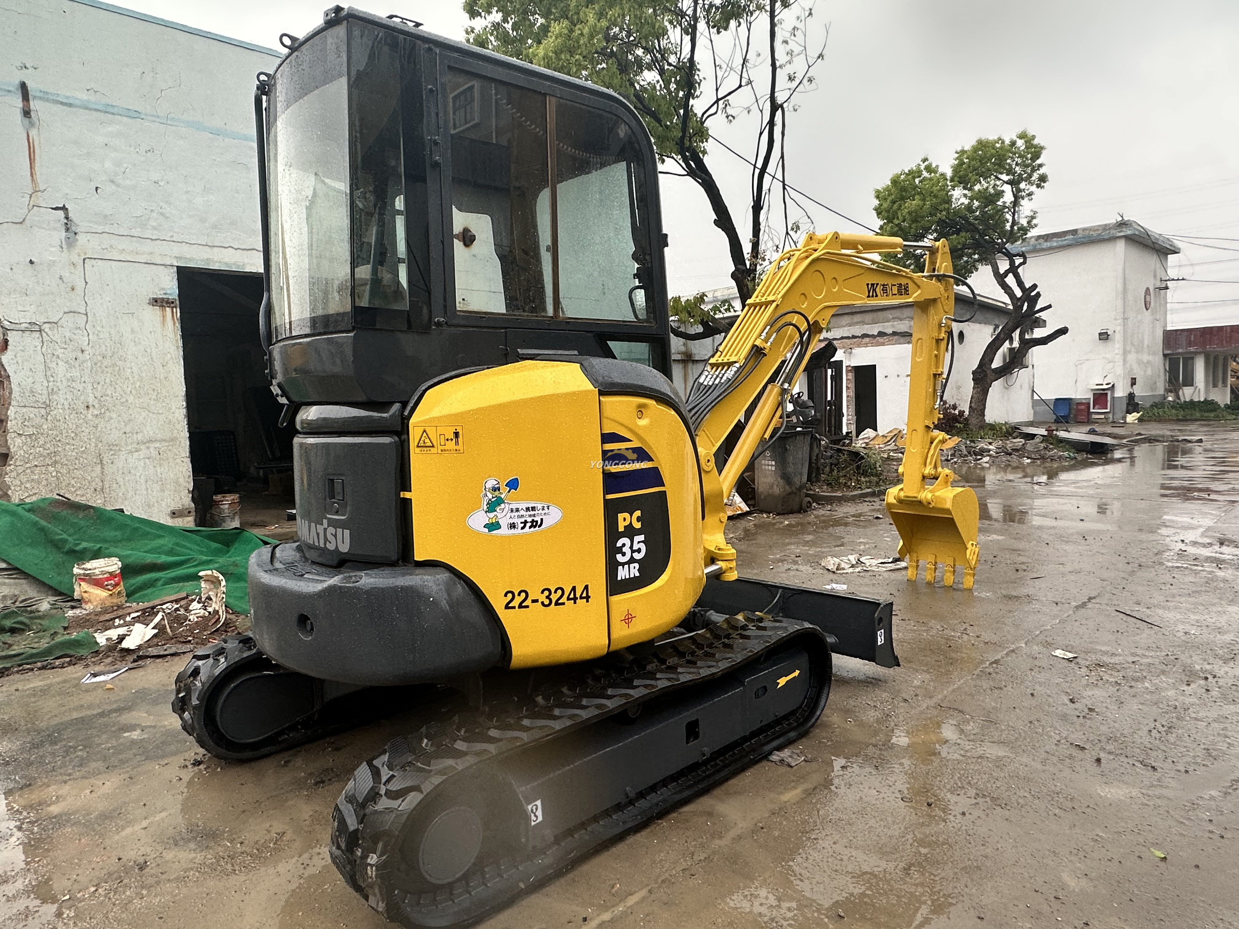 CE/EPA Certified! Komatsu pc 35 used excavator komatsu pc35 mini 3 ton crawler excavator with rubber track