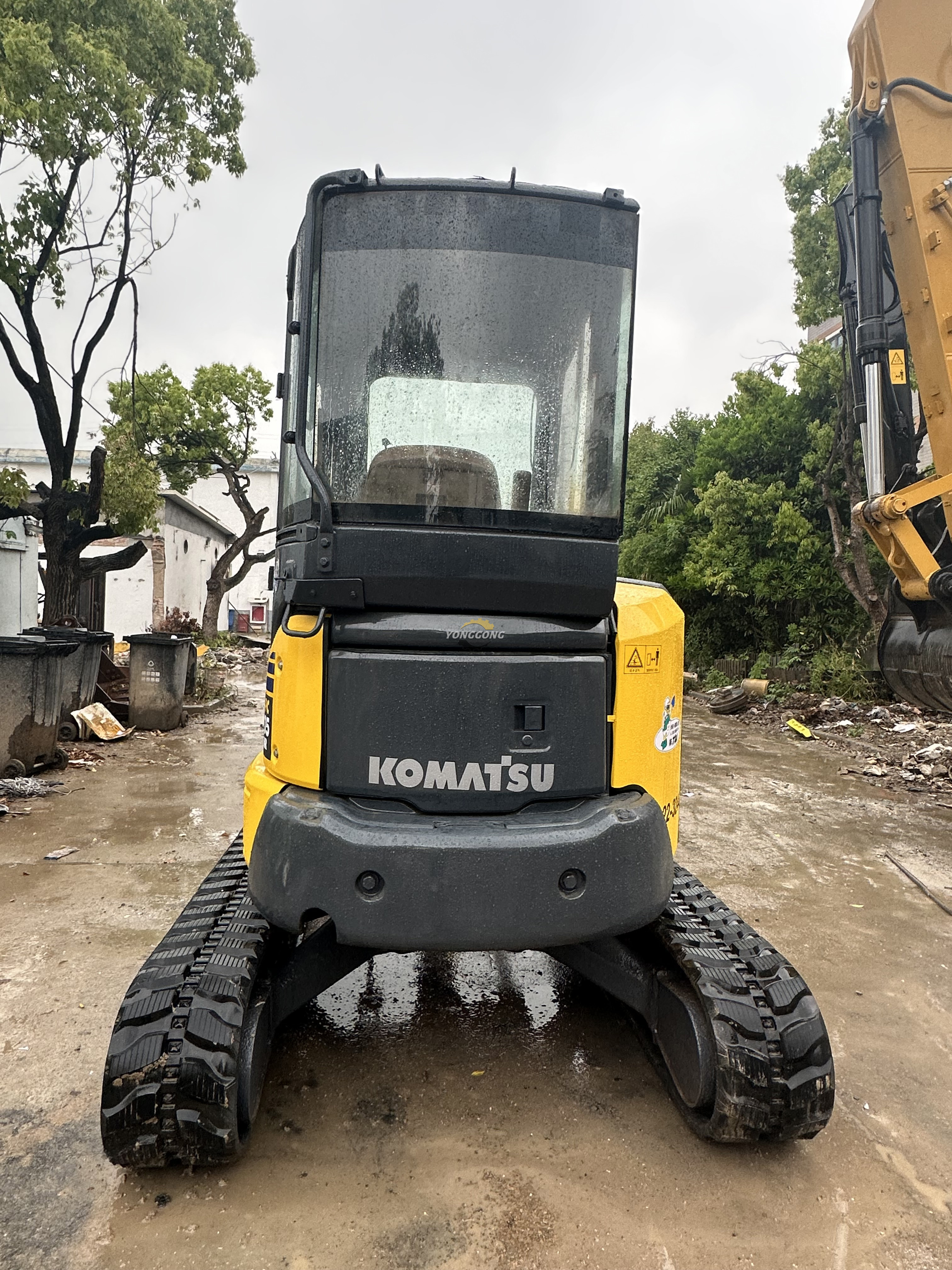 CE/EPA Certified! Komatsu pc 35 used excavator komatsu pc35 mini 3 ton crawler excavator with rubber track