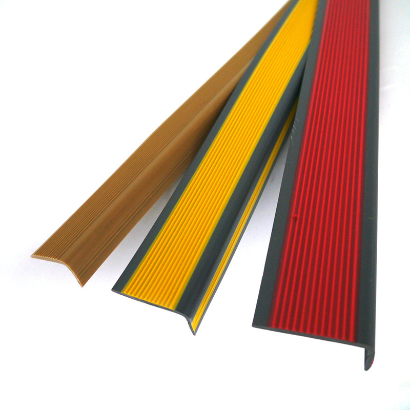 Class 1 fire resistance pvc step nosing flexible pvc bullnose rounded pvc stair nosing