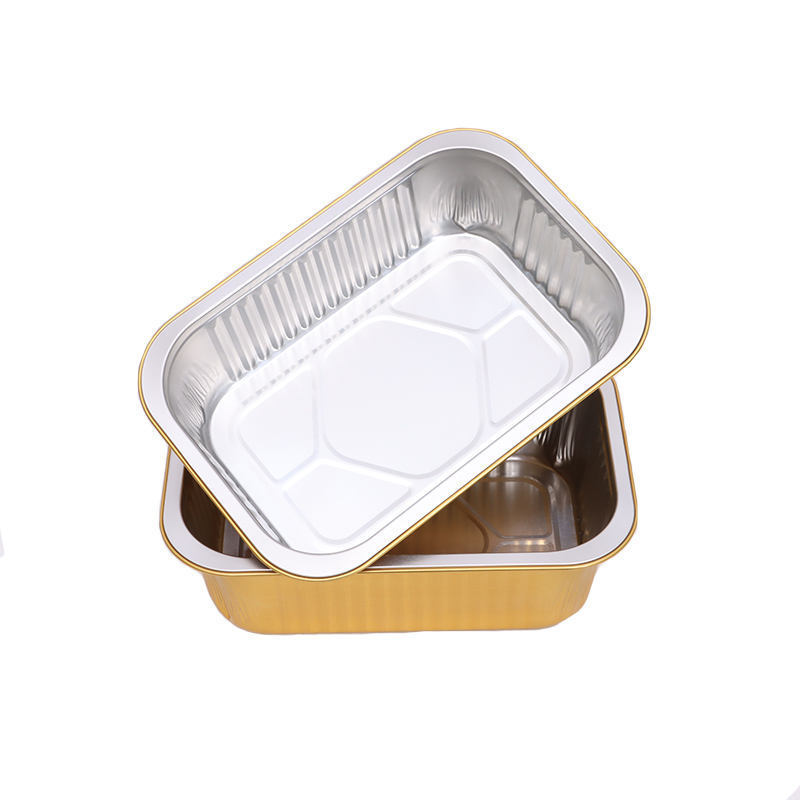 YOUXUAN Sartenes Rectangulares De Papel Aluminio Mini Disposable Aluminum Foil Pie Pan Takeaway Food Container