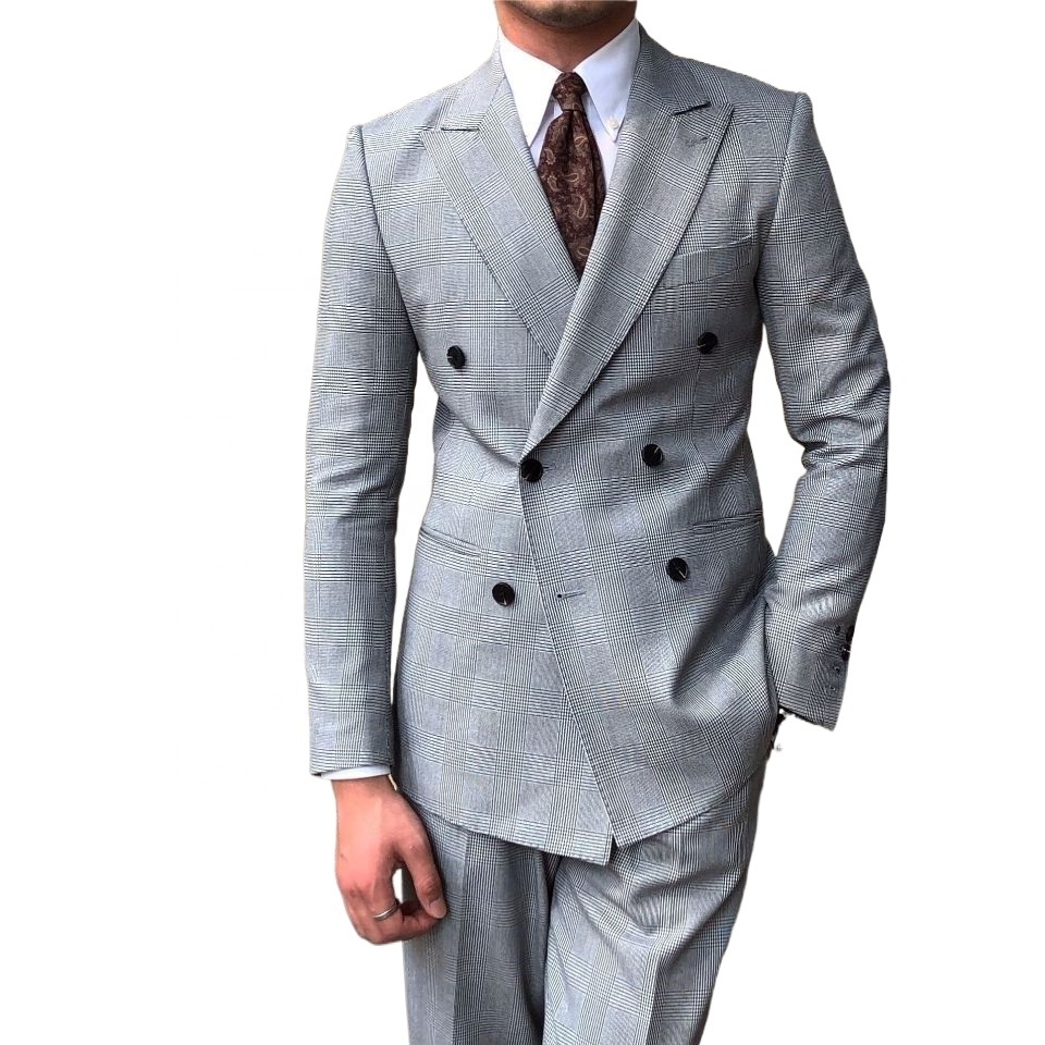 wholesale High quality Cost effective office suit  full canvas suits man Superior quality wool business suit