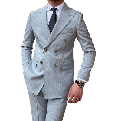 wholesale High quality Cost effective office suit  full canvas suits man Superior quality wool business suit