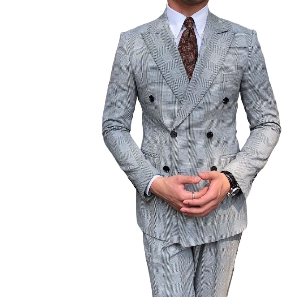 wholesale High quality Cost effective office suit  full canvas suits man Superior quality wool business suit