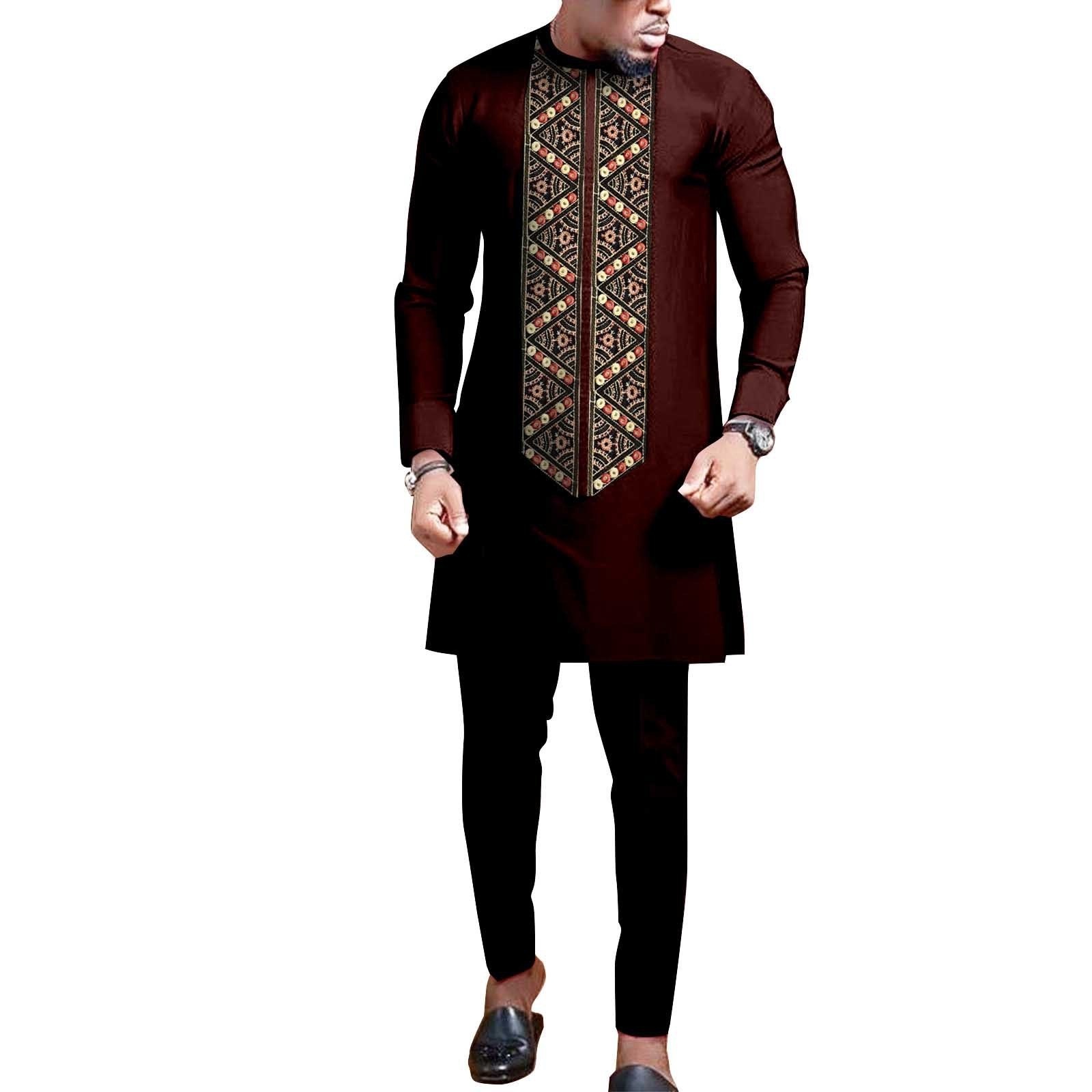 Two Piece Groom Best Man Wedding Casual Suit For Groom And Groom Banquet African Suit