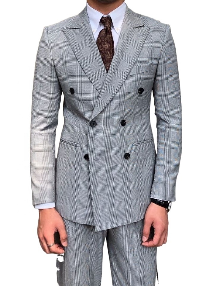 wholesale High quality Cost effective office suit  full canvas suits man Superior quality wool business suit