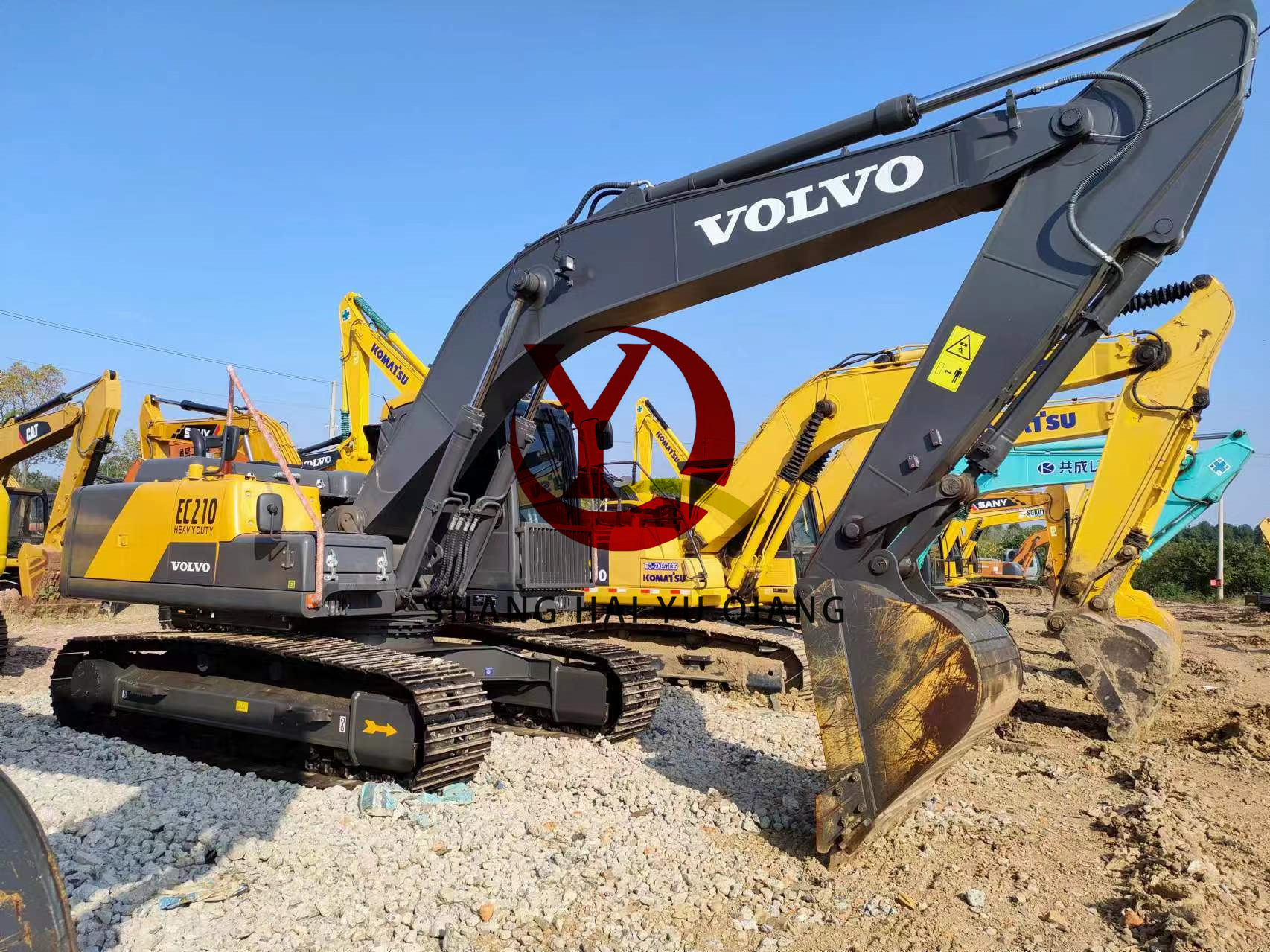 second  hand  VOLVO EC210 EC220 digger cheap price used 21 ton  heavy  excavator 99% new at Good condition