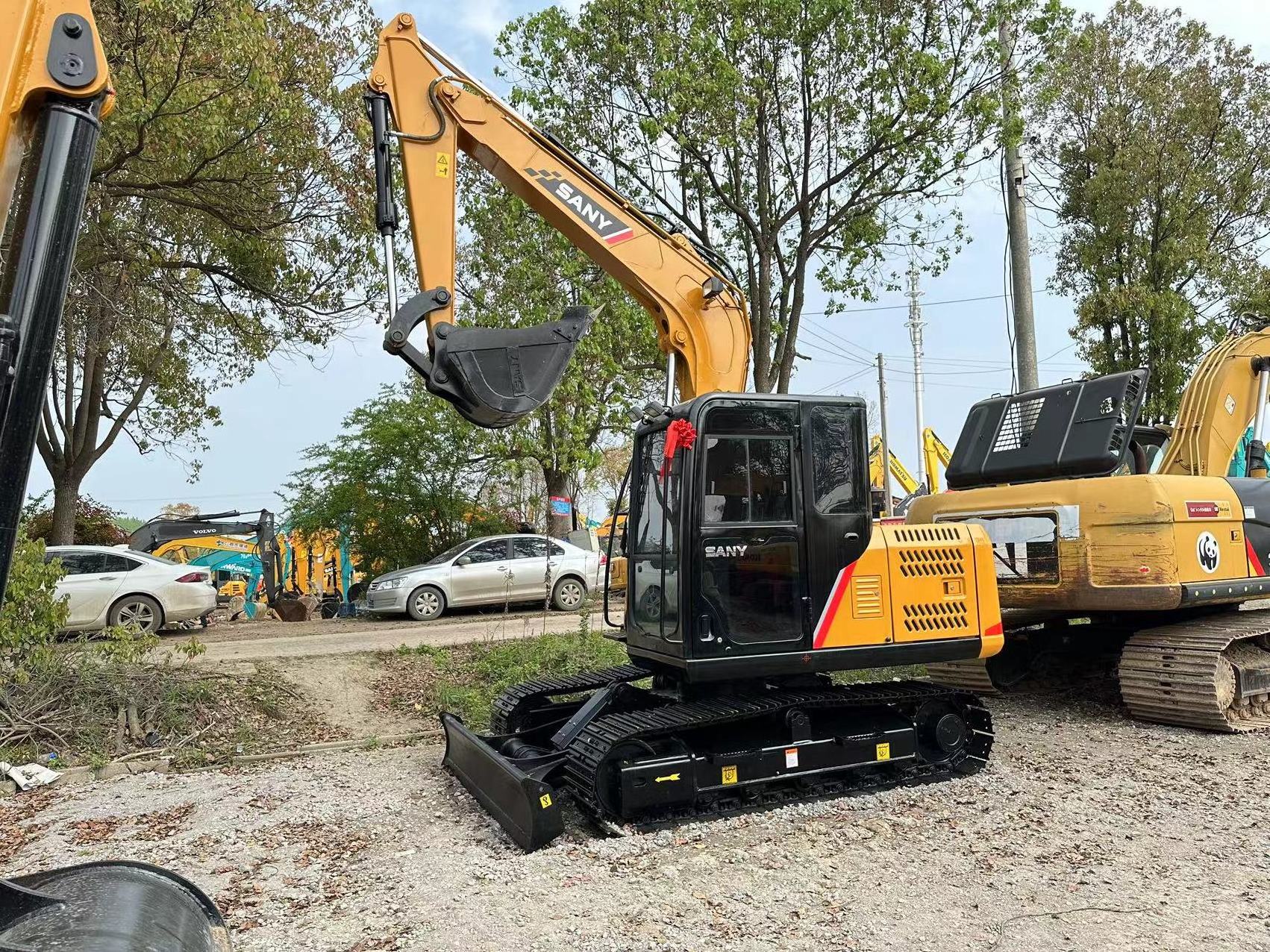 High quality chinese Second-hand Sany SY95C SY75C digger hydraulic backhoe crawler 9tons used Sany excavators