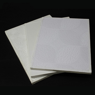 Acoustic Insulated Perforated Gypsum Board Suspended False Ceiling Tile