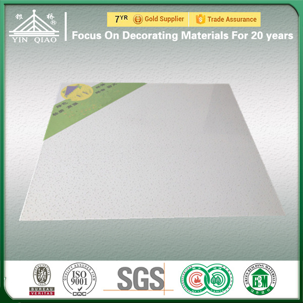 Acoustic Insulated Perforated Gypsum Board Suspended False Ceiling Tile