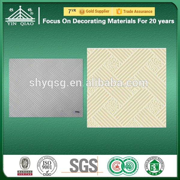 Building Materials High Quality Insulated 595*595mm Cheap Plastic False Ceiling Pvc Board