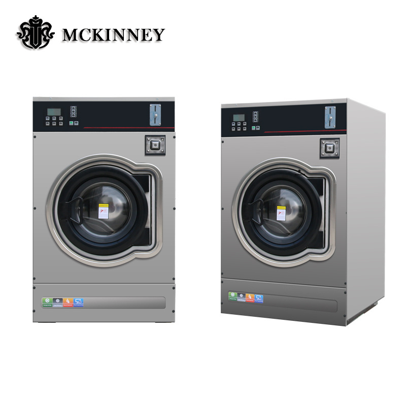 Factory hot sale 15kg card/ coin operate washing machine for laundromat with price