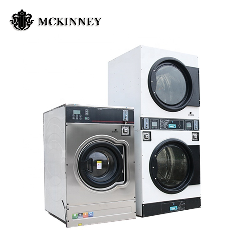 Factory hot sale 15kg card/ coin operate washing machine for laundromat with price