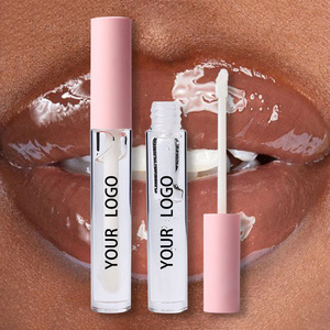 F14 luxury pink clear lip gloss vendors high quality private label clear lip gloss