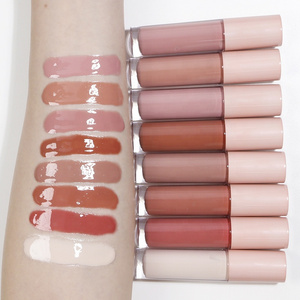 F61 Private label wholesale cruelty free glossy lipgloss vendor 27 colors glitter clear  lipgloss no logo custom lip gloss