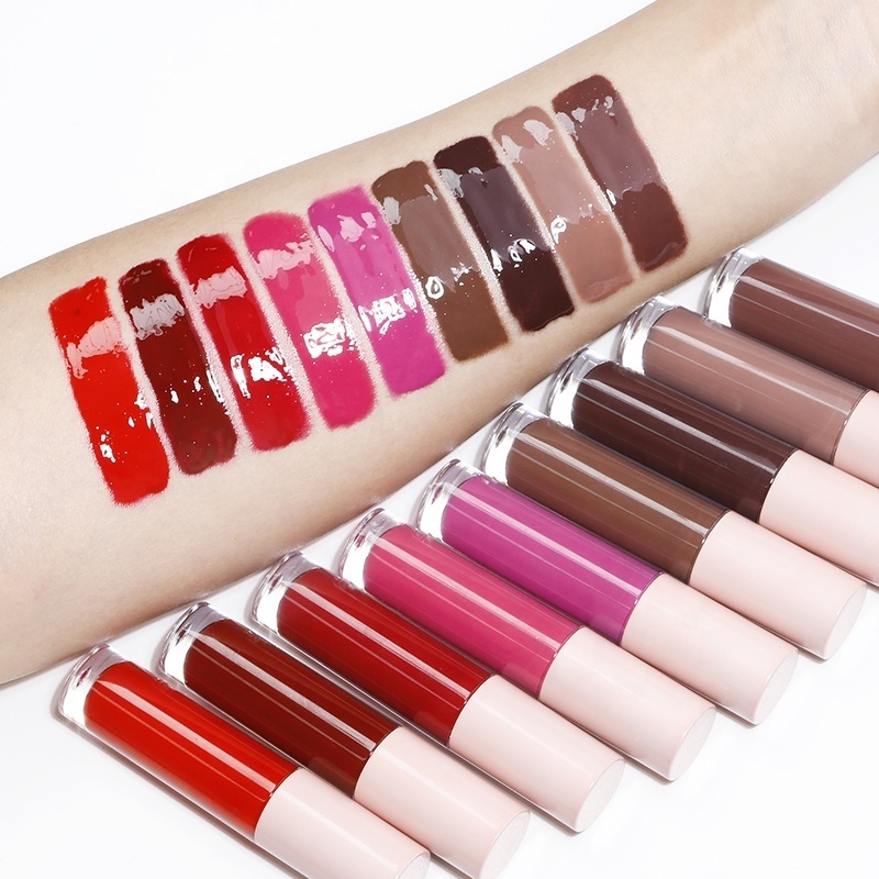 F61 Private label wholesale cruelty free glossy lipgloss vendor 27 colors glitter clear  lipgloss no logo custom lip gloss