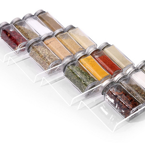 Acrylic Kitchen Pantry Storage Organizer Cabinet Desktop Seasoning Bottle Storage Acrylic Spice Rack For Drawer