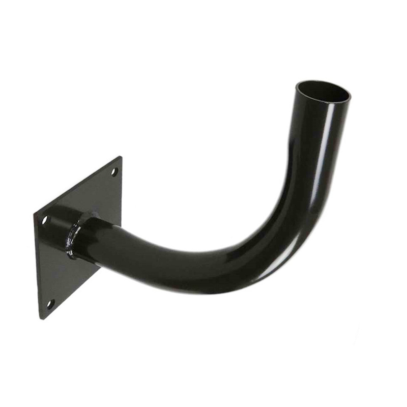 Heavy Duty Durable Wall Mount Steel Curved Right Angle Bracket for Slip Fitter Mount LED Parking Lot Lights