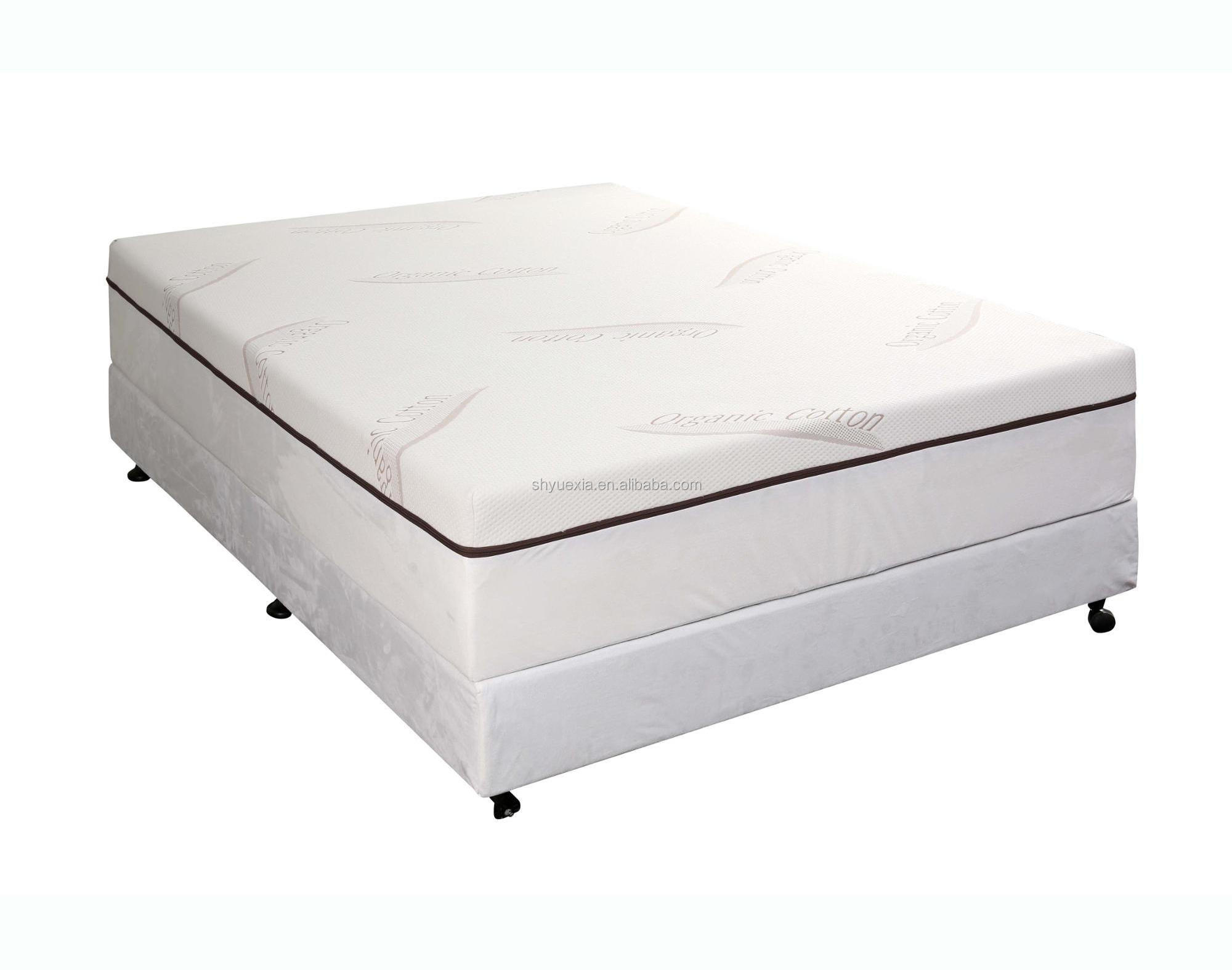 High Density Gel Memory Foam Double King Queen Size Bed Custom Fabric with Factory Price